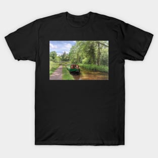 Narrowboat On The Brecon Canal T-Shirt